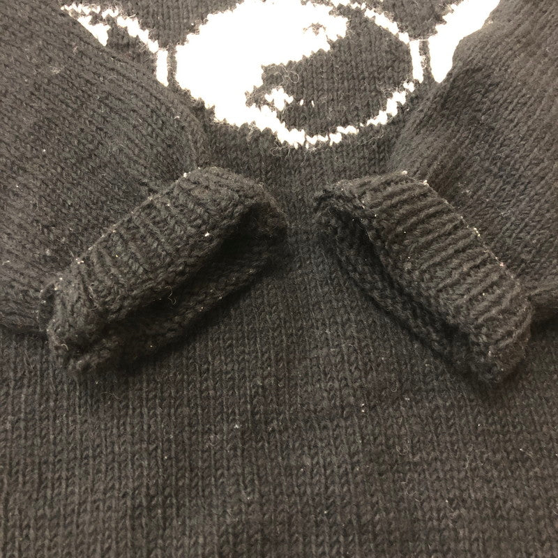 【現状渡し品】【メンズ】 MCMCHAN WOOLEN マクマーン ウーレン LINE YIN&YANG NKIT ライン イン&ヤン ニット トップス セーター 147-251222-yy-15-tei サイズ：表記サイズなし カラー：ブラック 万代Net店