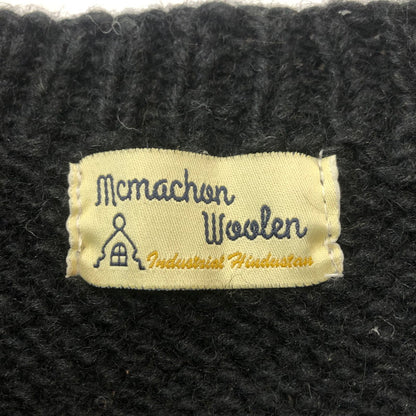 【現状渡し品】【メンズ】 MCMCHAN WOOLEN マクマーン ウーレン LINE YIN&YANG NKIT ライン イン&ヤン ニット トップス セーター 147-251222-yy-15-tei サイズ：表記サイズなし カラー：ブラック 万代Net店