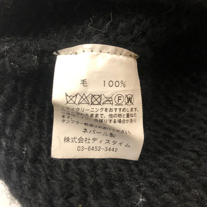 【現状渡し品】【メンズ】 MCMCHAN WOOLEN マクマーン ウーレン LINE YIN&YANG NKIT ライン イン&ヤン ニット トップス セーター 147-251222-yy-15-tei サイズ：表記サイズなし カラー：ブラック 万代Net店