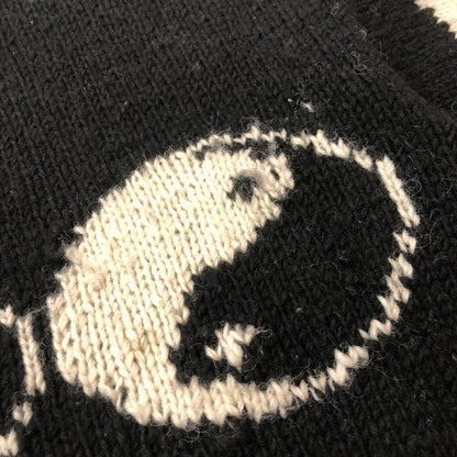 【現状渡し品】【メンズ】 MCMCHAN WOOLEN マクマーン ウーレン LINE YIN&YANG NKIT ライン イン&ヤン ニット トップス セーター 147-251222-yy-15-tei サイズ：表記サイズなし カラー：ブラック 万代Net店