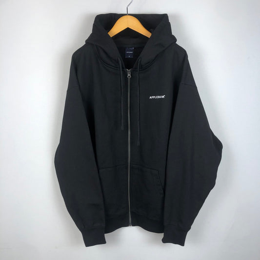 【中古品】【メンズ】 APPLEBUM アップルバム ZIP-UP SWEAT PARKER ジップアップ スウェット パーカー トップス 142-251222-yy-05-tei サイズ：XL カラー：ブラック 万代Net店