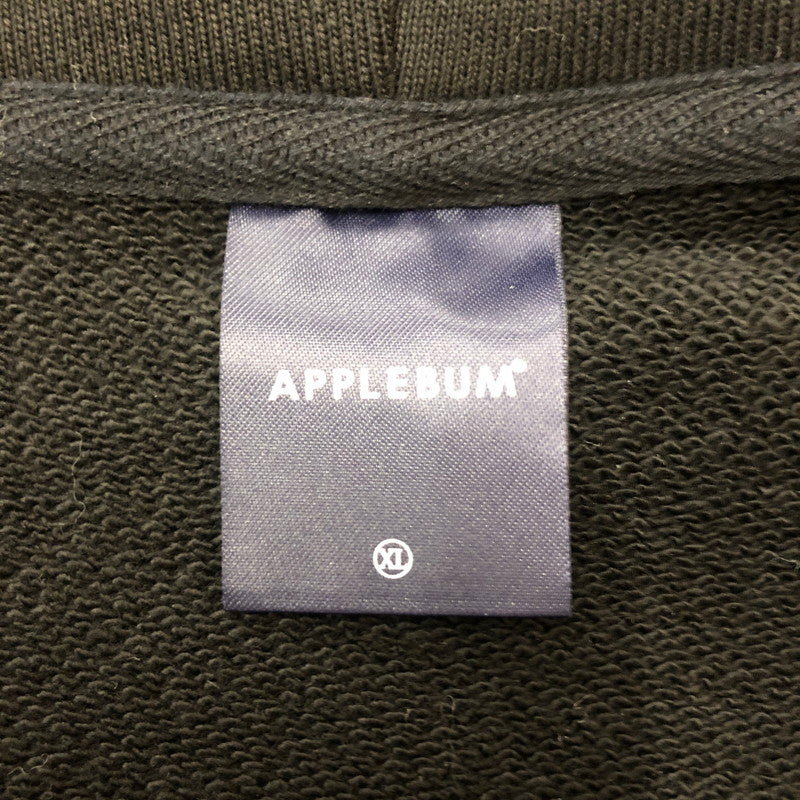 【中古品】【メンズ】 APPLEBUM アップルバム ZIP-UP SWEAT PARKER ジップアップ スウェット パーカー トップス 142-251222-yy-05-tei サイズ：XL カラー：ブラック 万代Net店