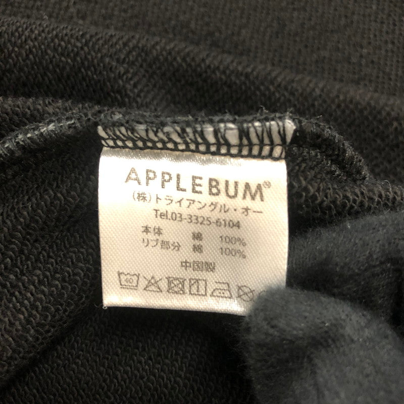 【中古品】【メンズ】 APPLEBUM アップルバム ZIP-UP SWEAT PARKER ジップアップ スウェット パーカー トップス 142-251222-yy-05-tei サイズ：XL カラー：ブラック 万代Net店