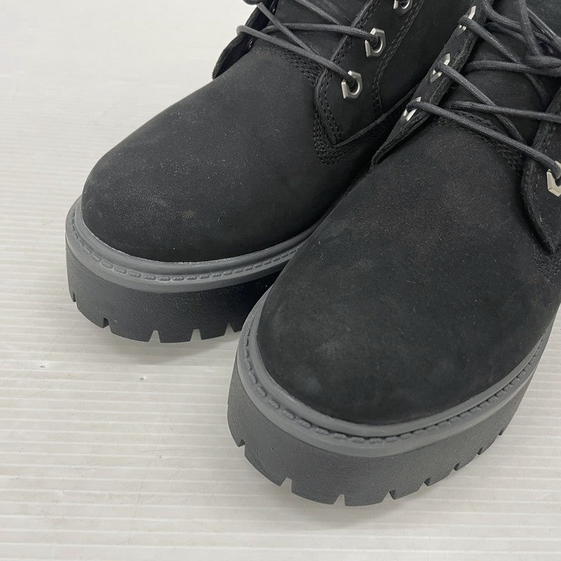【中古品】【レディース】 Timberland ティンバーランド STONE STREET WATERPROOF PLATFORM CHUKKA BOOTS TB1A5REN015 ストーン ストリート ウォータープルーフ プラットフォーム チャッカ ブーツ 靴 シューズ 167-260302-yo-06-tei サイズ：22.5cm カラー：ブラック 万代Net店