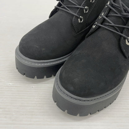 【中古品】【レディース】 Timberland ティンバーランド STONE STREET WATERPROOF PLATFORM CHUKKA BOOTS TB1A5REN015 ストーン ストリート ウォータープルーフ プラットフォーム チャッカ ブーツ 靴 シューズ 167-260302-yo-06-tei サイズ：22.5cm カラー：ブラック 万代Net店
