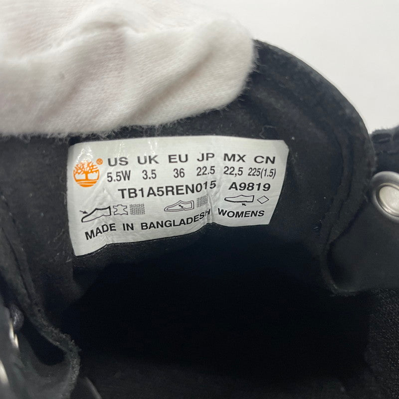 【中古品】【レディース】 Timberland ティンバーランド STONE STREET WATERPROOF PLATFORM CHUKKA BOOTS TB1A5REN015 ストーン ストリート ウォータープルーフ プラットフォーム チャッカ ブーツ 靴 シューズ 167-260302-yo-06-tei サイズ：22.5cm カラー：ブラック 万代Net店