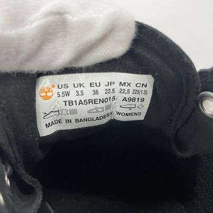 【中古品】【レディース】 Timberland ティンバーランド STONE STREET WATERPROOF PLATFORM CHUKKA BOOTS TB1A5REN015 ストーン ストリート ウォータープルーフ プラットフォーム チャッカ ブーツ 靴 シューズ 167-260302-yo-06-tei サイズ：22.5cm カラー：ブラック 万代Net店