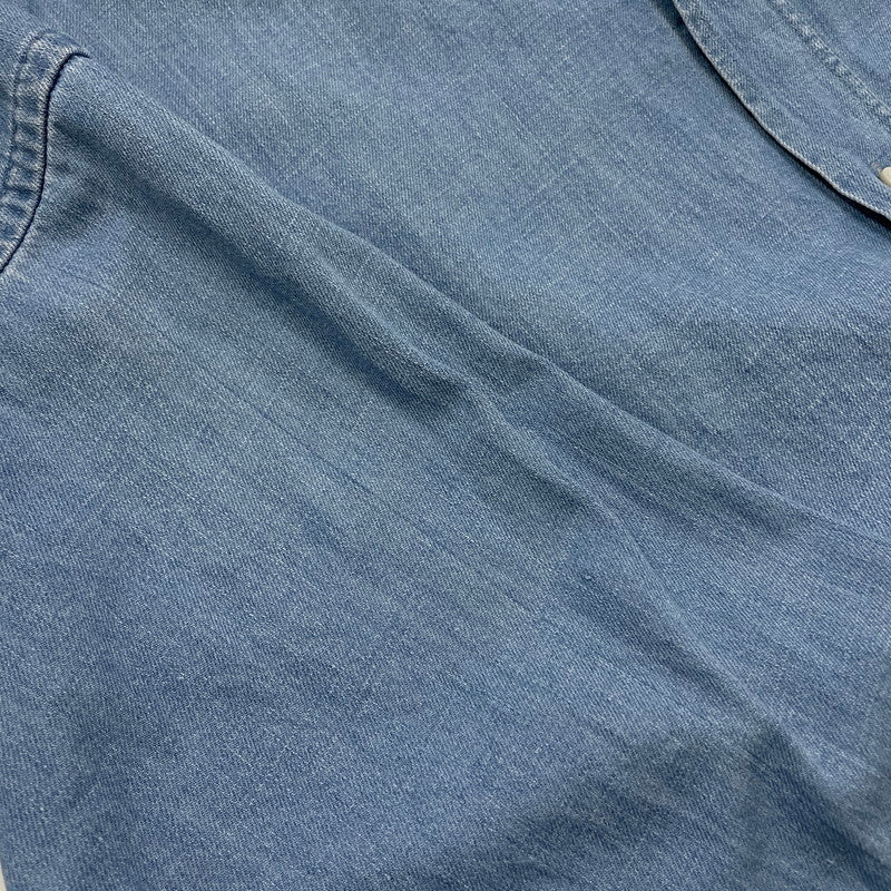 【中古品】【メンズ】 ami alexandre mattiussi アミアレクサンドレマチウシ SMALL A HEART DENIM SHIRT HSH135.DE0022 スモール A ハート デニムシャツ 長袖 トップス 141-251224-ks-03-tei サイズ：XL カラー：インディゴ 万代Net店