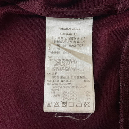 【現状渡し品】【メンズ/レディース】 adidas アディダス ORIGINALS TRACK JACKET IN1000 オリジナルス トラック ジャケット トップス ジャージ ジェンダーニュートラル 148-251224-ks-05-tei サイズ：XL カラー：マルーン 万代Net店