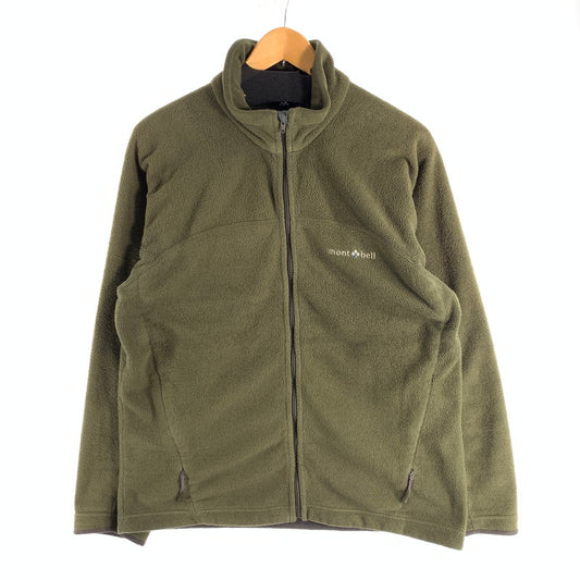 【中古品】【メンズ】 MONT-BELL FLEECE JACKET モンベル フリースジャケット アウター ブルゾン ブランド 古着 144-260524-gm-12-fuz サイズ：L カラー：グリーン 万代Net店