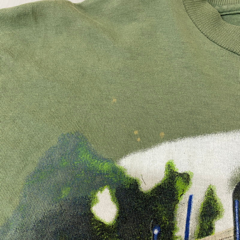 【ジャンク品】【メンズ】 CHANGES チェンジーズ 90's BUDWEISER FLOGS S/S T-SHIRT バドワイザー フロッグ ショートスリーブ Tシャツ 半袖 トップス 145-251226-ks-05-tei サイズ：XL カラー：グリーン 万代Net店