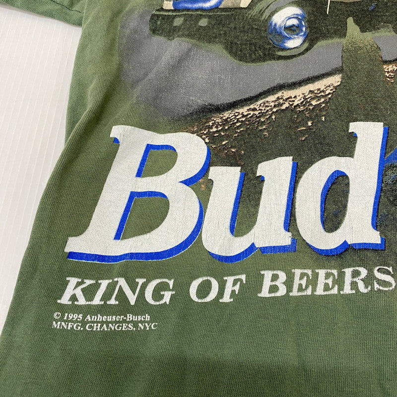 【ジャンク品】【メンズ】 CHANGES チェンジーズ 90's BUDWEISER FLOGS S/S T-SHIRT バドワイザー フロッグ ショートスリーブ Tシャツ 半袖 トップス 145-251226-ks-05-tei サイズ：XL カラー：グリーン 万代Net店