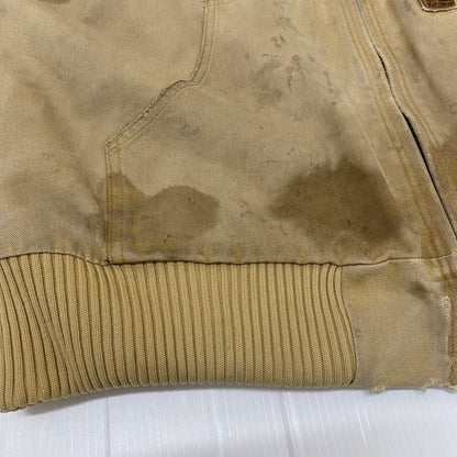 【ジャンク品】【メンズ】 Carhartt カーハート ACTIVE JACKET J130 WET アクティブ ジャケット アウター 145-251226-ks-07-tei サイズ：L カラー：ベージュ 万代Net店