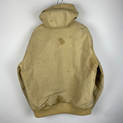 【ジャンク品】【メンズ】 Carhartt カーハート ACTIVE JACKET J130 WET アクティブ ジャケット アウター 145-251226-ks-07-tei サイズ：L カラー：ベージュ 万代Net店