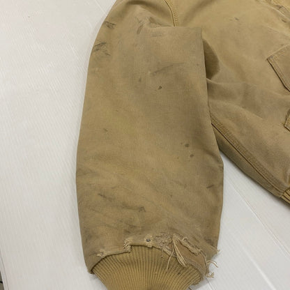 【ジャンク品】【メンズ】 Carhartt カーハート ACTIVE JACKET J130 WET アクティブ ジャケット アウター 145-251226-ks-07-tei サイズ：L カラー：ベージュ 万代Net店