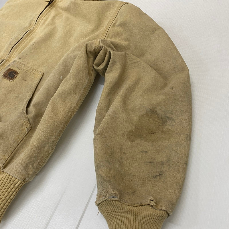 【ジャンク品】【メンズ】 Carhartt カーハート ACTIVE JACKET J130 WET アクティブ ジャケット アウター 145-251226-ks-07-tei サイズ：L カラー：ベージュ 万代Net店