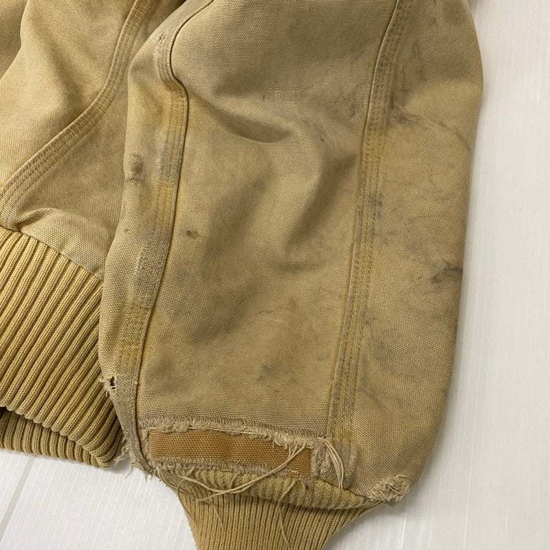 【ジャンク品】【メンズ】 Carhartt カーハート ACTIVE JACKET J130 WET アクティブ ジャケット アウター 145-251226-ks-07-tei サイズ：L カラー：ベージュ 万代Net店