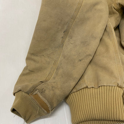 【ジャンク品】【メンズ】 Carhartt カーハート ACTIVE JACKET J130 WET アクティブ ジャケット アウター 145-251226-ks-07-tei サイズ：L カラー：ベージュ 万代Net店