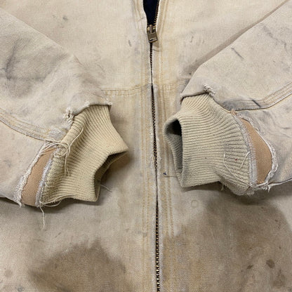 【ジャンク品】【メンズ】 Carhartt カーハート ACTIVE JACKET J130 WET アクティブ ジャケット アウター 145-251226-ks-07-tei サイズ：L カラー：ベージュ 万代Net店