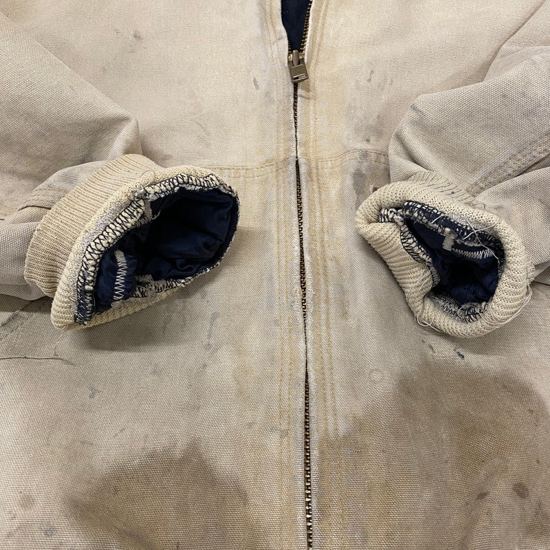 【ジャンク品】【メンズ】 Carhartt カーハート ACTIVE JACKET J130 WET アクティブ ジャケット アウター 145-251226-ks-07-tei サイズ：L カラー：ベージュ 万代Net店