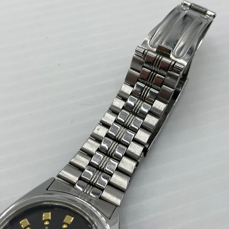 【中古品】【メンズ】 ORIENT オリエント EM6Q-CO-A スリースター ウォッチ 腕時計 自動巻き オートマチック メタルバンド 197-260826-ko-02-teih カラー：シルバー/ブラック 万代Net店