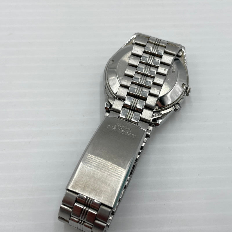 【中古品】【メンズ】 ORIENT オリエント EM6Q-CO-A スリースター ウォッチ 腕時計 自動巻き オートマチック メタルバンド 197-260826-ko-02-teih カラー：シルバー/ブラック 万代Net店