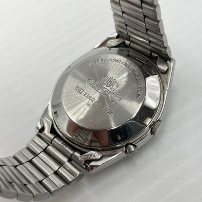 【中古品】【メンズ】 ORIENT オリエント EM6Q-CO-A スリースター ウォッチ 腕時計 自動巻き オートマチック メタルバンド 197-260826-ko-02-teih カラー：シルバー/ブラック 万代Net店