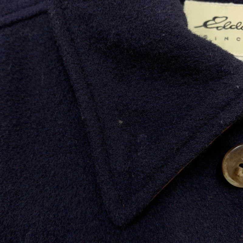 【中古品】【メンズ】 Eddie Bauer エディー・バウアー 90's MELTON WOOL JACKET 90年代 メルトン ウール ジャケット ライトアウター USA製 144-251227-yy-03-tei サイズ：XL カラー：ネイビー 万代Net店