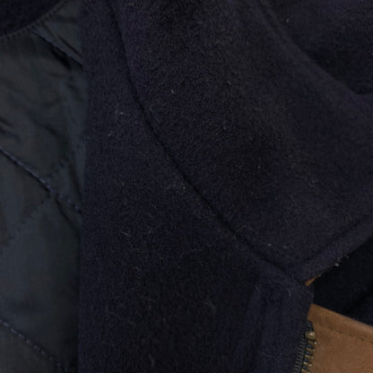 【中古品】【メンズ】 Eddie Bauer エディー・バウアー 90's MELTON WOOL JACKET 90年代 メルトン ウール ジャケット ライトアウター USA製 144-251227-yy-03-tei サイズ：XL カラー：ネイビー 万代Net店