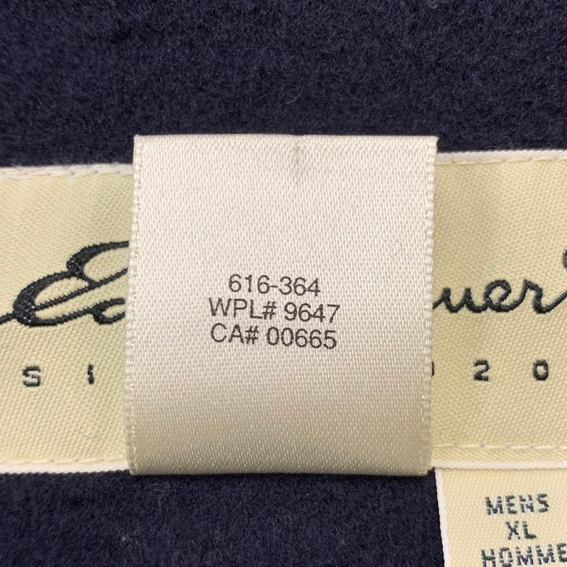 【中古品】【メンズ】 Eddie Bauer エディー・バウアー 90's MELTON WOOL JACKET 90年代 メルトン ウール ジャケット ライトアウター USA製 144-251227-yy-03-tei サイズ：XL カラー：ネイビー 万代Net店