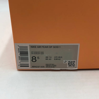 【中古品】【メンズ】 NIKE ナイキ × FEAR OF GOD フィア オブ ゴッド 別注 コラボ AIR FEAR OF GOD 1 TRIPLE BLACK AR4237-005 エアフィアオブゴッド トリプルブラック スニーカー 靴 160-260107-ko-04-tei サイズ：26.5cm カラー：ブラック 万代Net店
