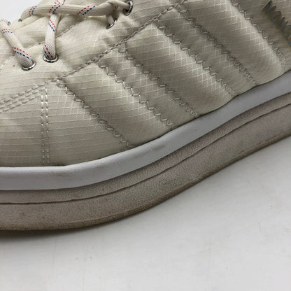 【中古品】【メンズ】 adidas アディダス × MONCLER モンクレール 別注 コラボ CAMPUS CORE WHITE IG7865 キャンバス コア ホワイト スニーカー 靴 161-260107-ko-09-tei サイズ：26cm カラー：ホワイト 万代Net店