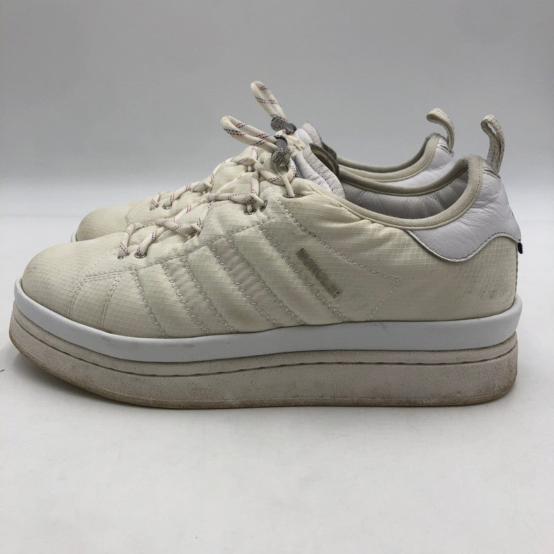 【中古品】【メンズ】 adidas アディダス × MONCLER モンクレール 別注 コラボ CAMPUS CORE WHITE IG7865 キャンバス コア ホワイト スニーカー 靴 161-260107-ko-09-tei サイズ：26cm カラー：ホワイト 万代Net店