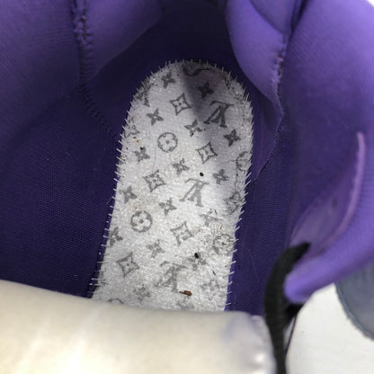 【中古品】【メンズ】 LOUIS VUITTON ルイ・ヴィトン GO0262 LVトレイユ 2ライン ファブリックハイカットスニーカー 靴 179-260107-ko-08-tei サイズ：6 1/2 カラー：ブルーパープル 万代Net店