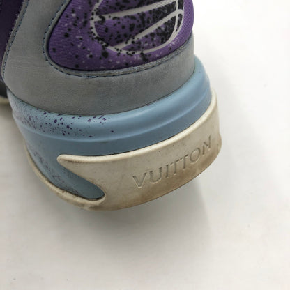 【中古品】【メンズ】 LOUIS VUITTON ルイ・ヴィトン GO0262 LVトレイユ 2ライン ファブリックハイカットスニーカー 靴 179-260107-ko-08-tei サイズ：6 1/2 カラー：ブルーパープル 万代Net店