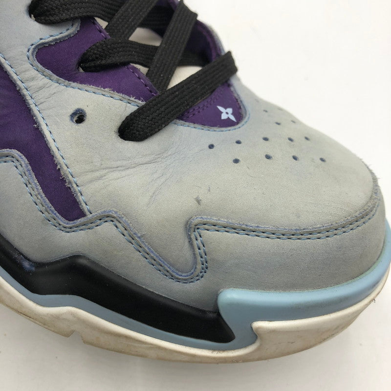 【中古品】【メンズ】 LOUIS VUITTON ルイ・ヴィトン GO0262 LVトレイユ 2ライン ファブリックハイカットスニーカー 靴 179-260107-ko-08-tei サイズ：6 1/2 カラー：ブルーパープル 万代Net店