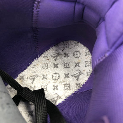 【中古品】【メンズ】 LOUIS VUITTON ルイ・ヴィトン GO0262 LVトレイユ 2ライン ファブリックハイカットスニーカー 靴 179-260107-ko-08-tei サイズ：6 1/2 カラー：ブルーパープル 万代Net店