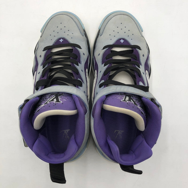 【中古品】【メンズ】 LOUIS VUITTON ルイ・ヴィトン GO0262 LVトレイユ 2ライン ファブリックハイカットスニーカー 靴 179-260107-ko-08-tei サイズ：6 1/2 カラー：ブルーパープル 万代Net店