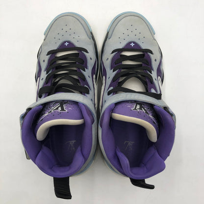 【中古品】【メンズ】 LOUIS VUITTON ルイ・ヴィトン GO0262 LVトレイユ 2ライン ファブリックハイカットスニーカー 靴 179-260107-ko-08-tei サイズ：6 1/2 カラー：ブルーパープル 万代Net店