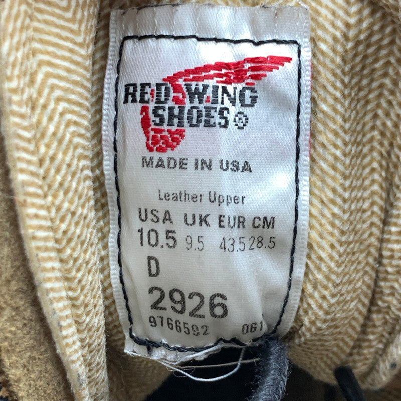 【中古品】【メンズ】 REDWING 2926 SAWMILL レッドウィング ソーミル オリーブモハヴェラフアウト アウトドアブーツ シューズ 靴 164-260628-gm-40-fuz サイズ：28.5cm カラー：ブラウン 万代Net店