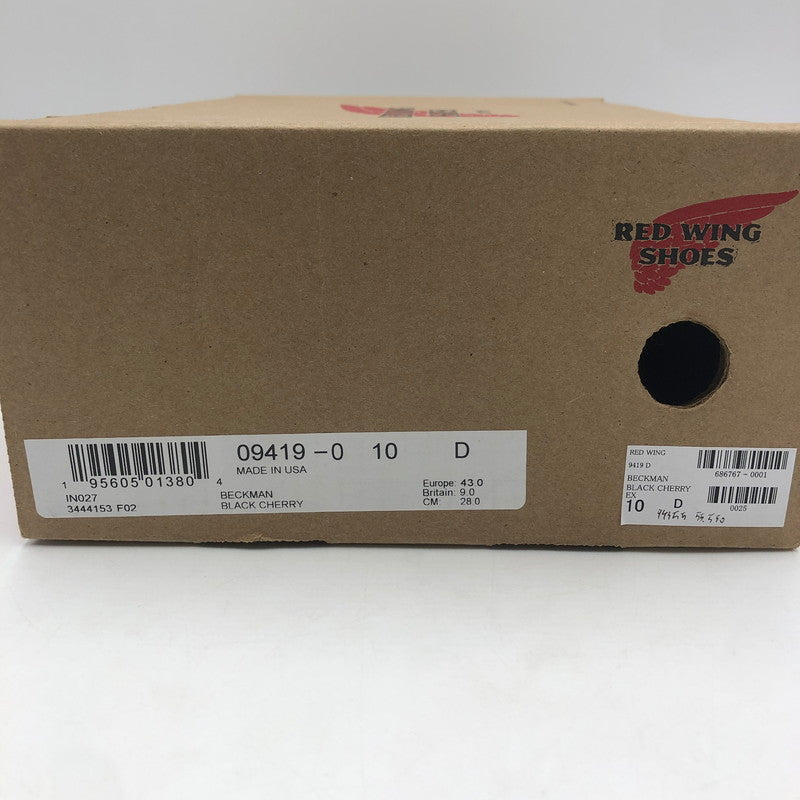 【中古品】【メンズ】 BECMAN BOOT MADE IN USA 9419 ベックマンブーツ 靴 ワークブーツ レースアップブーツ アメリカ製 164-260107-ko-06-fuzh サイズ：28cn カラー：ブラックチェリー 万代Net店