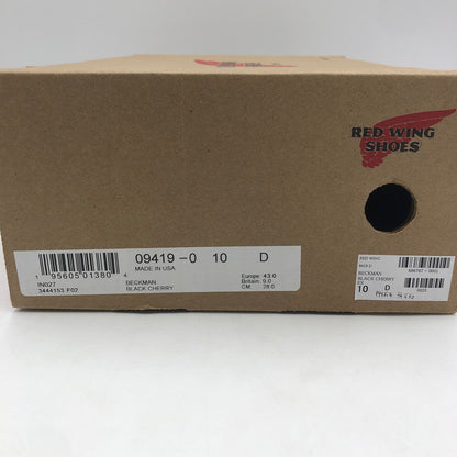 【中古品】【メンズ】 BECMAN BOOT MADE IN USA 9419 ベックマンブーツ 靴 ワークブーツ レースアップブーツ アメリカ製 164-260107-ko-06-fuzh サイズ：28cn カラー：ブラックチェリー 万代Net店