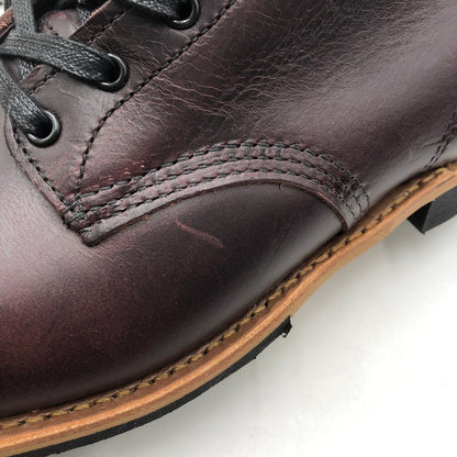 【中古品】【メンズ】 BECMAN BOOT MADE IN USA 9419 ベックマンブーツ 靴 ワークブーツ レースアップブーツ アメリカ製 164-260107-ko-06-fuzh サイズ：28cn カラー：ブラックチェリー 万代Net店