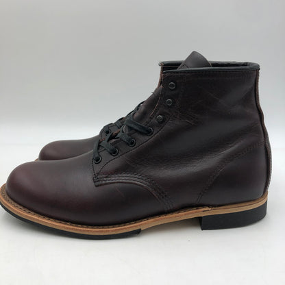 【中古品】【メンズ】 BECMAN BOOT MADE IN USA 9419 ベックマンブーツ 靴 ワークブーツ レースアップブーツ アメリカ製 164-260107-ko-06-fuzh サイズ：28cn カラー：ブラックチェリー 万代Net店