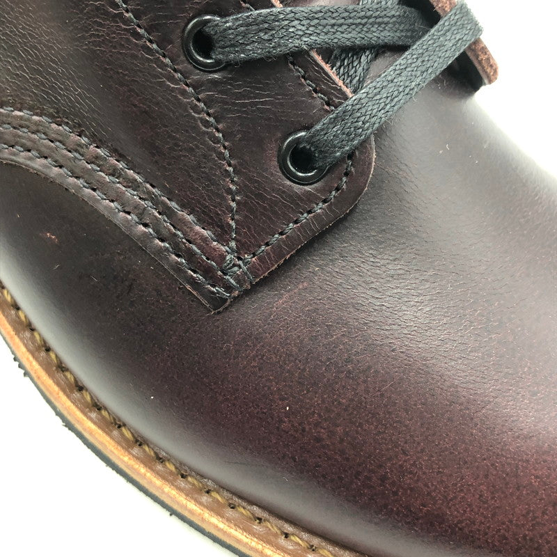 【中古品】【メンズ】 BECMAN BOOT MADE IN USA 9419 ベックマンブーツ 靴 ワークブーツ レースアップブーツ アメリカ製 164-260107-ko-06-fuzh サイズ：28cn カラー：ブラックチェリー 万代Net店