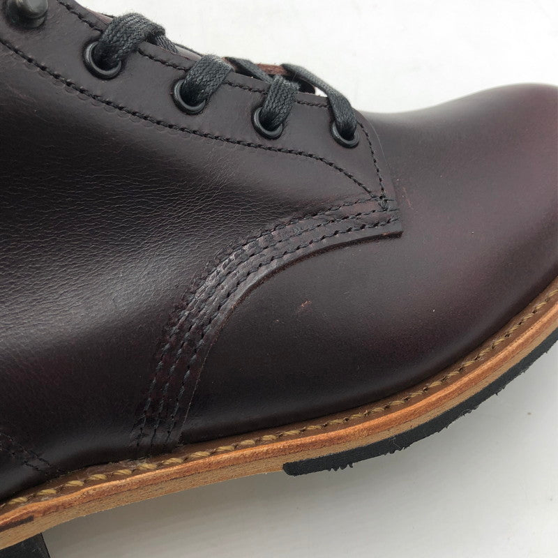 【中古品】【メンズ】 BECMAN BOOT MADE IN USA 9419 ベックマンブーツ 靴 ワークブーツ レースアップブーツ アメリカ製 164-260107-ko-06-fuzh サイズ：28cn カラー：ブラックチェリー 万代Net店