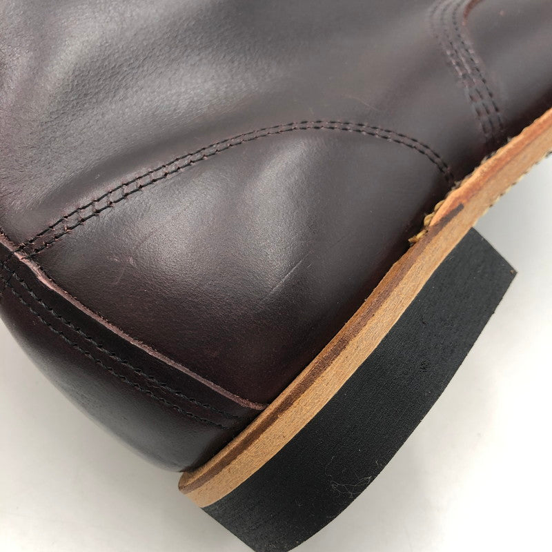 【中古品】【メンズ】 BECMAN BOOT MADE IN USA 9419 ベックマンブーツ 靴 ワークブーツ レースアップブーツ アメリカ製 164-260107-ko-06-fuzh サイズ：28cn カラー：ブラックチェリー 万代Net店