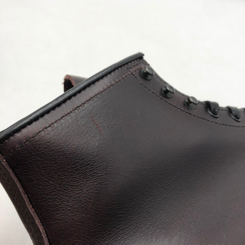 【中古品】【メンズ】 BECMAN BOOT MADE IN USA 9419 ベックマンブーツ 靴 ワークブーツ レースアップブーツ アメリカ製 164-260107-ko-06-fuzh サイズ：28cn カラー：ブラックチェリー 万代Net店