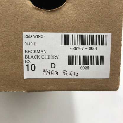 【中古品】【メンズ】 BECMAN BOOT MADE IN USA 9419 ベックマンブーツ 靴 ワークブーツ レースアップブーツ アメリカ製 164-260107-ko-06-fuzh サイズ：28cn カラー：ブラックチェリー 万代Net店