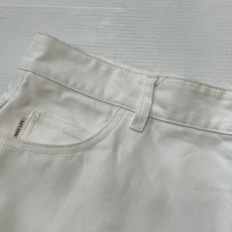 【中古品】【メンズ】 NIKE ナイキ CANVAS SHORTS HQ0196-901 キャンバス ショーツ ボトムス 短パン 159-260901-sa-02-teih サイズ：36 カラー：ホワイト系 万代Net店